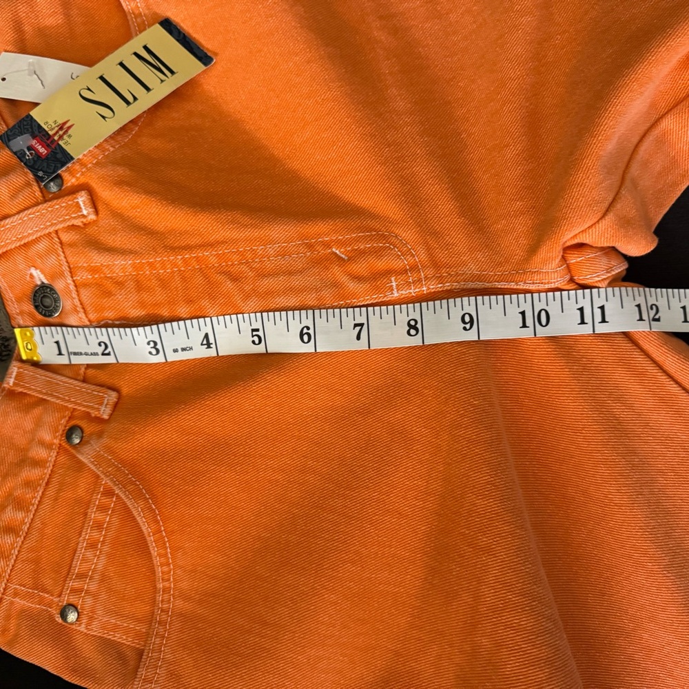NWT VINTAGE Levi’s 900 Series SLIM Orange Jeans Women’s size 5 Jeans - Picture 10 of 12